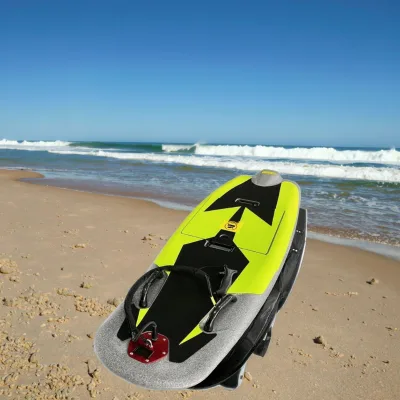 RUSHWAVE Knight H1 Electric EPP 2.5m Single/Double Jet Surfboard with Pedal Paddling Fins for Water Sports Entertainment
