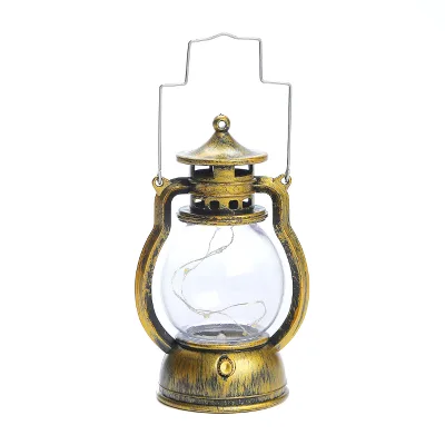 Christmas Retro Small Oil Lamp Electronic Candle Lamp Led Pony Lantern Gift Wind Lamp