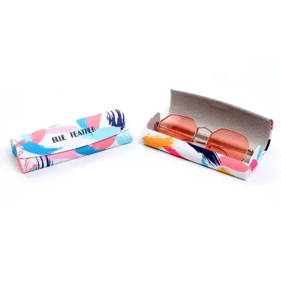 Semi Hard Canvas With Custom Design Optical Sunglasses Case