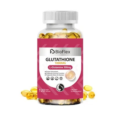 Most Effective Daily Vegan Glutathione Soft Capsules for Adult Skin Brightening Immune Support Radiation Detox-Dietary