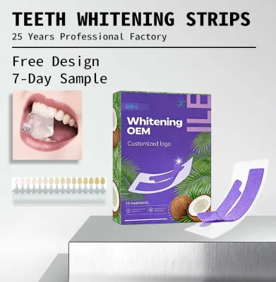 Factory OEM Odm Customization Long Lasting Teeth Whitening Strips - Enamel-Safe Teeth Bleaching Strips 14 Treatments