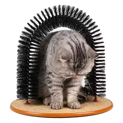Wholesale Modern Plastic Eco-Friendly Bristles Scratching Purrfect Arch Pet Scratcher Toy