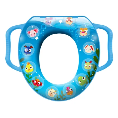 Customizable Kids Closed Front Toilet Seat Sponge Cushion PVC Support Base Anti-Odor Anti-Bacteria Eco-Friendly Durable Modern