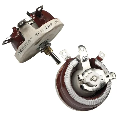 Ceramic Tububar Wirewound Variable Resistor Sliding Adjustable