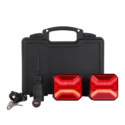Magnetic Wireless 5000mah RED/ROHS/CE REAR TRAILER LAMP SEMI TRALIER WIRELESS SIGNAL LAMP