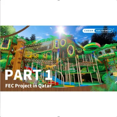 Cheer Amusement Designed and Made 1800sqm Indoor FEC Project Wood Material for School and Shopping Mall Occasions