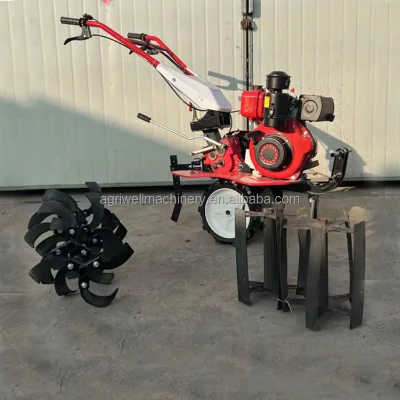 Mini-Tiller Four-Wheel Drive Small Agricultural Machinery Gasoline Plow New Used Condition Core Engine