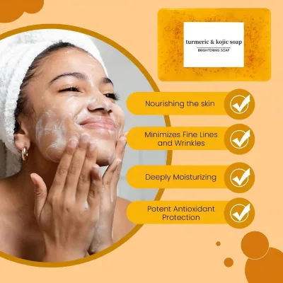 Source Factory Turmeric Soap Custom Logo Private Label OEM ODM Skin Whitening Cleanser Bulk Natural Organic Bar Supply