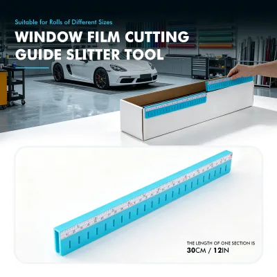 Foshio Ppf Window Film Roll Box Cutter Splitter Guide Tools and Scale