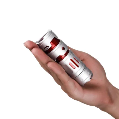 Children's LED Rechargeable Flashlight with Spinning Gyro Top Changeable Color Aluminum Alloy Body-Promotional Gift