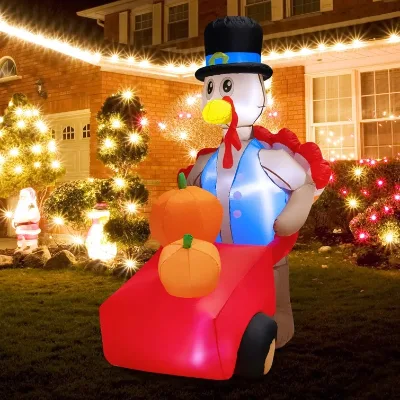 Best price holiday Decorations Thanksgiving Turkey Inflatable with LED Lights