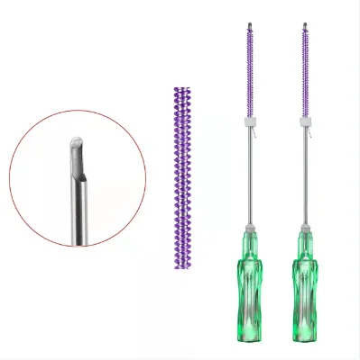 Long Lasting Threads L Blunt Needle Absorbable 21g 38mm Tag Ring Pdo Thread