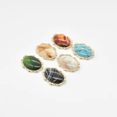 Custom Logo Victorian Vintage Stone Hardware Zinc Fancy Metal Buckles Wholesale Rustproof Accessories for Bikini Swimwear Dress