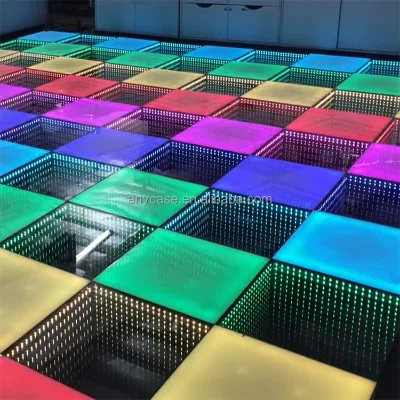 Led Mirror Infinity 3d Dance Floor Wireless Magnetic Dance Floor Panels for Sale
