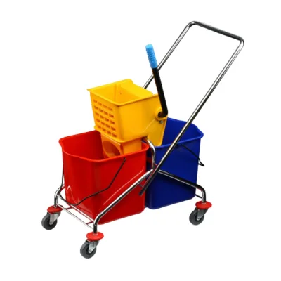 Commercial Hotel Mop Floor Cleaning Bucket Water Washing Mop Cloth Bucket Thickened Water Press Truck