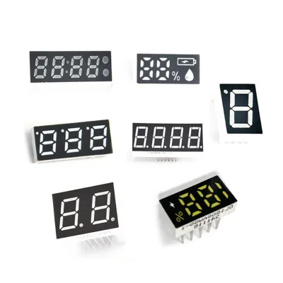 0.56 Inch characters Section 7 Digital Tube 7 Led Segment Common Anode SMD Mounting Highlights 4-bit Display Screen