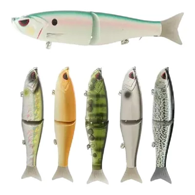 Sinking 17.8CM 62G Two Section Simulation False Bait Soft Tail Multi Section Fish Bait Large Hard Bait Fishing Lures