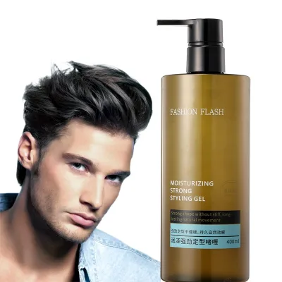 400ml Professional Ultra-Glued Styling Gel China Supplier's Eco-Kids Black Waves Wax Cream for Men Strong Hold Bulk
