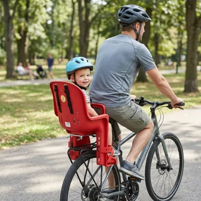 HOWAWA H8840 Europe Standard Rear Bicycle Baby Seat for Children 1-6 Years Safe PP Non-Foldable