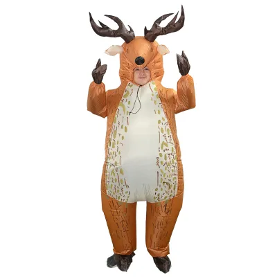 Christmas Performance Wear Reindeer Inflatable Cosplay Costume for Masquerade Festival Party