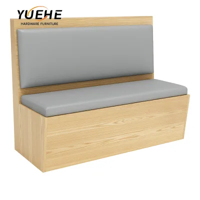 Modern Design Wood Sofa Booth for Dining Living Room Villa Hotel Coffee Shop Restaurant Apartment Use-Wholesale