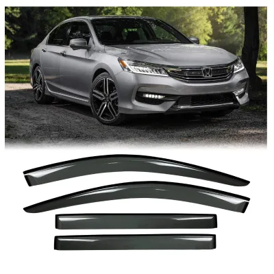 Gevog 4-Piece Side Window Deflector Original Window Visors for 2013-2017 Honda Accord Sedan Sun Rain Guard Ventvisor
