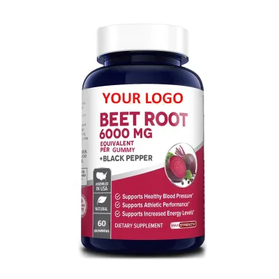 Organic 6000 mg Beet Root Gummies With Black Pepper