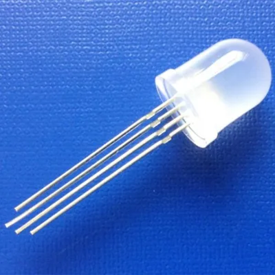 2000mcd 5000mcd Common Cathode 4Pin 60deg Diffused Round Head RGB 10mm LED Diode 2.0-3.2V 20mA