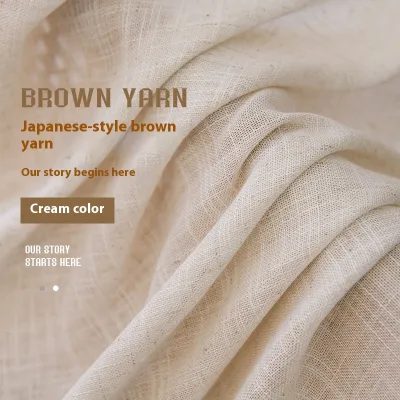 Japanese Linen Cotton Voile Curtain Fabric Light Filtering Sheer Drapery for Guestroom Hotel Cafe
