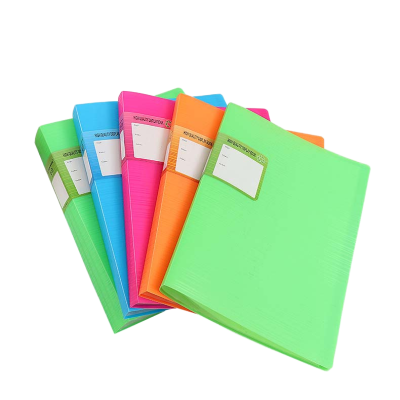 A4 Plastic Transparent Sheet Protector Clearbook Display Book with PP Document Folder for Filing & Organization
