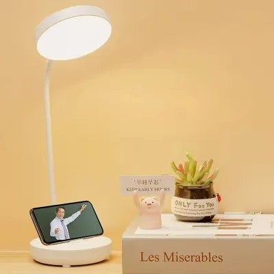 Round Head Usb Eye protection One Colour 500mA Reading Light Large Area Light Source Recharge Hose Led Table Lamp