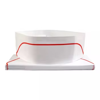 High Quality Food Industry Disposable Paper Forage Hat Paper Chef Hat Food Processing