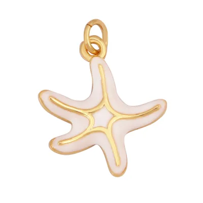 Hot DIY Handmade Jewelry Accessories Sea Creatures Series Starfish Seahorse Shell Crab Dolphin Necklace Bracelet Pendant