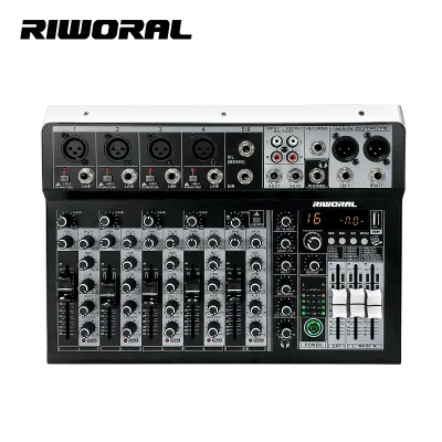 Professional DJ Mixer Audio Sound System 6-Channel Hot Sale with BT for Bar & Party Audio Equipment
