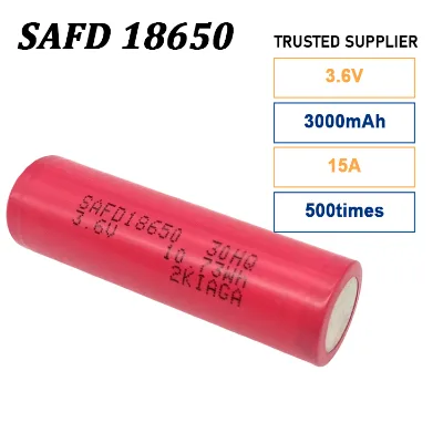 Premium 18650 3000mAh 3.6V 15A Cylindrical Lithium Ion Batteries for Professional Audio Equipment and Stage Lighting