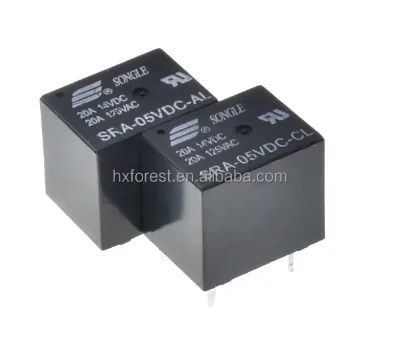4/5PIN SRA-05V 12V 24VDC-AL-CL Power Factor Relay for Car with DIP Mounting