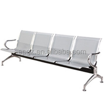Cheap Public Furniture Airport Seating Waiting Chair and 4-seater Steal Chair Salon Waiting Room Stainless Steel Chairs