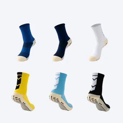 Men's Short-Tube Football Socks Non-Slip Sports Training Crew Height Bottom Glue-Pointed Towel Custom for Summer Games Sports