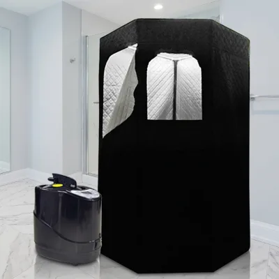 Bulk Oppusteligt Sauna Rum Collapsible Fabric Sauna Tent Matching Koldbad Kit for Danish Family