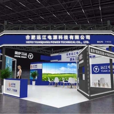 Customizable 3D Rendered Buildable Virtual Booth Design Aluminum Frame for Indoor Trade Show Exhibitions