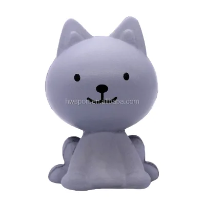 Custom Animal Shape PU Foam Slow Rising Cat Fidget Cubes Soft Toy Stress Relief with Logo Print New Promotional Gift