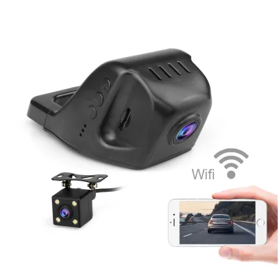 1080p Hidden Dash Cam Wi-Fi Dual Lens Dual Dash Cam Car DVR Camera