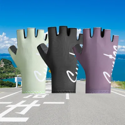 Outdoor Cycling Gym Sports Breathable Anti-sweat Half-fingered Summer Gloves Anti-slip Bicycle Touch Screen