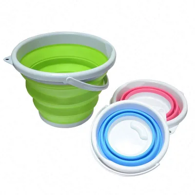 High Quality Factory 3L 5L 10L Fishing Collapsible Bucket Silicone Folding Bucket for Washing Sustainable Collapsible Bucket