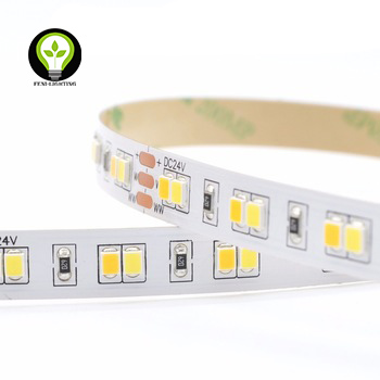 DC24V 2835 120leds/m  led strip CCT Tunable led flexible strip WW+CW