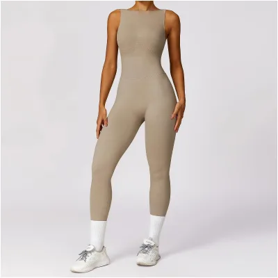Jumpsuits Yoga Plus Size Casual Fashion Logo Elegant Sexy One Piece Activewear New Arrivals Women'S Jumpsuits Playsuitsarcrdion