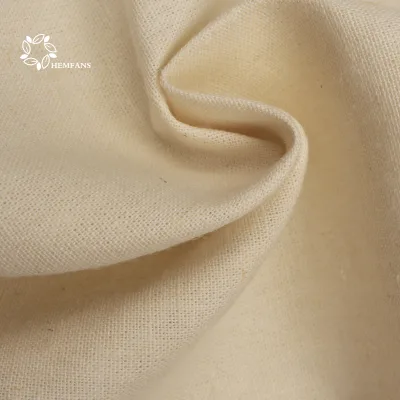 Organic 55%hemp 45%organic Cotton Twill Woven Fabric for Clothing