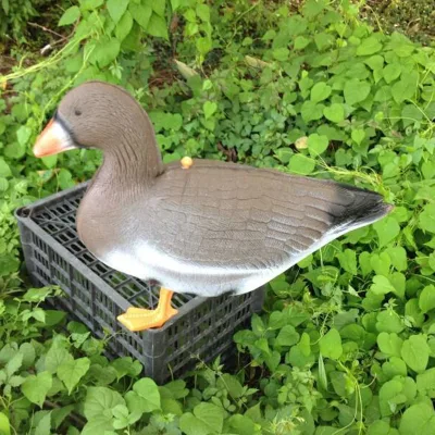 Outdoor Full Size Goose Hunting Decoy 3D Realistic Resin Goose Lure Waterproof Pastoral Countryside Style Garden Lawn Yard Decor