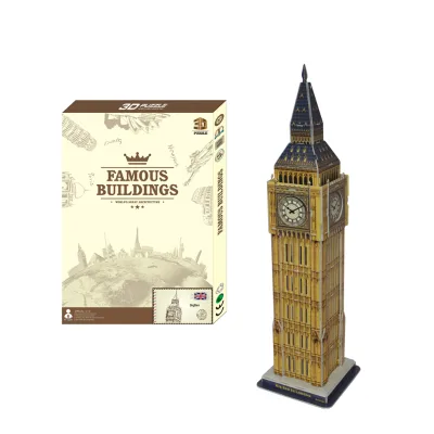 World Famous Building Big Ben Model Educational DIY Toy Paper 3D Puzzle for 5 to 7 Years Old Souvenir Gift