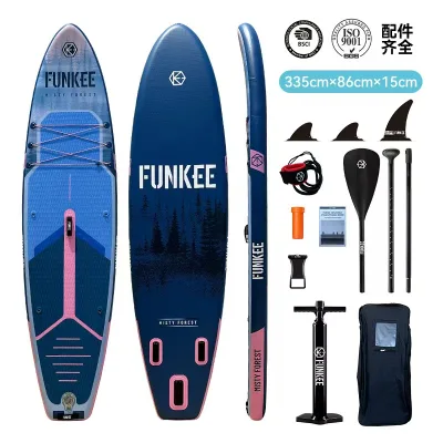 Factory Wholesale Custom Pattern Premium PVC Detachable Fin Portable Lightweight Durable Paddle Board